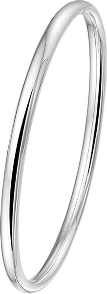 Glams Bangle Dop Ovale Buis 4 X 60 mm - Zilver