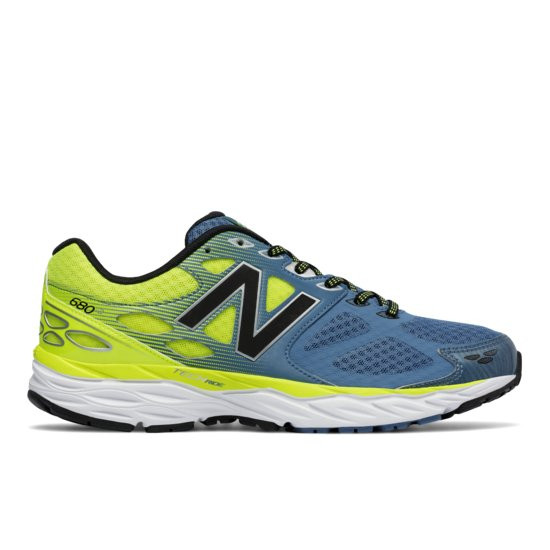 New Balance W680 RR3 - Hardloopschoen - Heren - Blauw / Geel - Maat 42