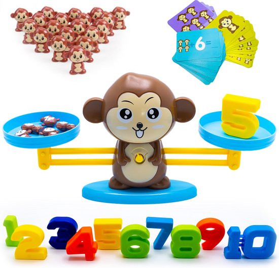 Monkey Balance Game - Kinderspel - Educatief Speelgoed Jongens & Meisjes - Speelgoed - Ik Leer Reken