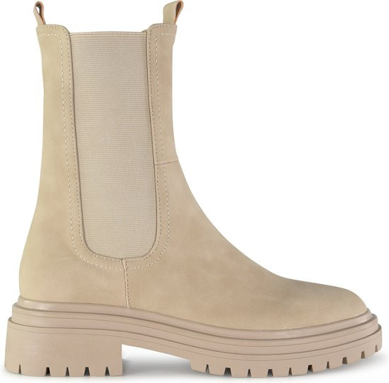 POSH by Poelman LITA - maat 41 - Dames Chelsea Laarzen - Beige