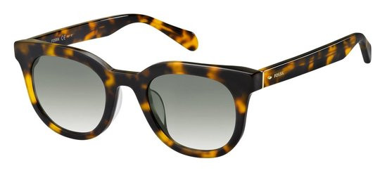 Fossil Zonnebril Fos2097/s Dames Bruin Havana/groen