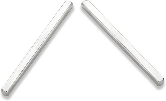 Casa Jewelry Oorhangers Stick - Zilver - 5 cm