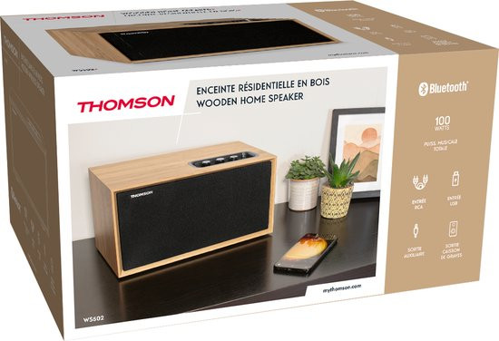 Thomson WS502 - Multimedia Compact Speaker - Hout