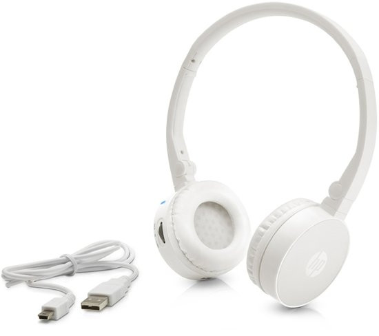 HP H7000 witte draadloze Bluetooth-headset