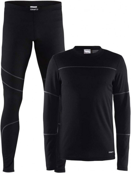 Craft Baselayer Set Thermoset Heren - Black/Granite - Maat S