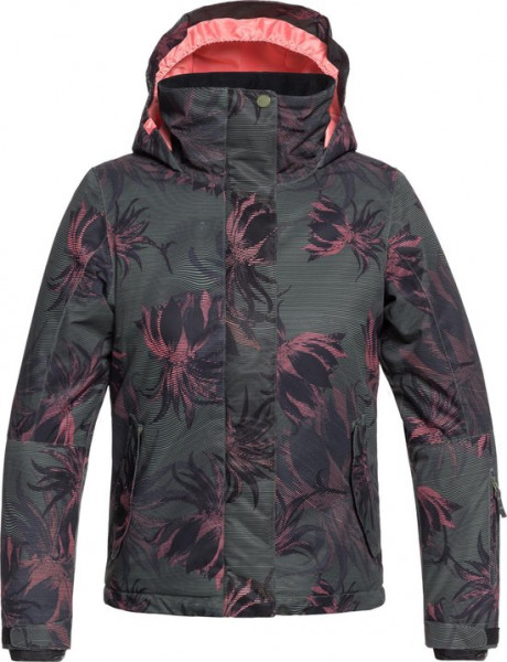 Roxy Jetty Girl 16/XXL - jas Meisjes - True Black Swell Flowers