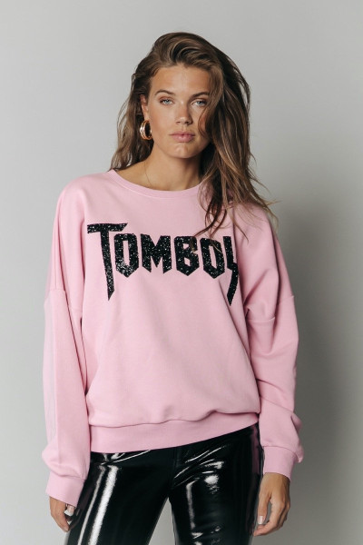 Colourful Rebel - Maat XS - Tomboy Rhinestones Dropped Sh. Sweat