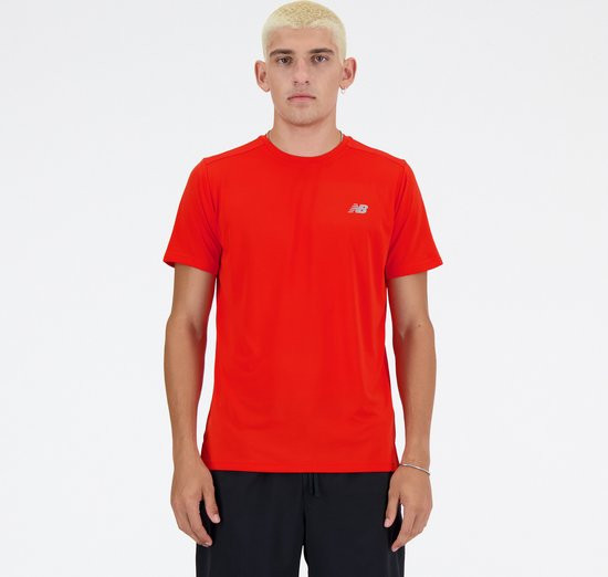 New Balance Maat XL Run T-Shirt Heren Sportshirt - NEO FLAME