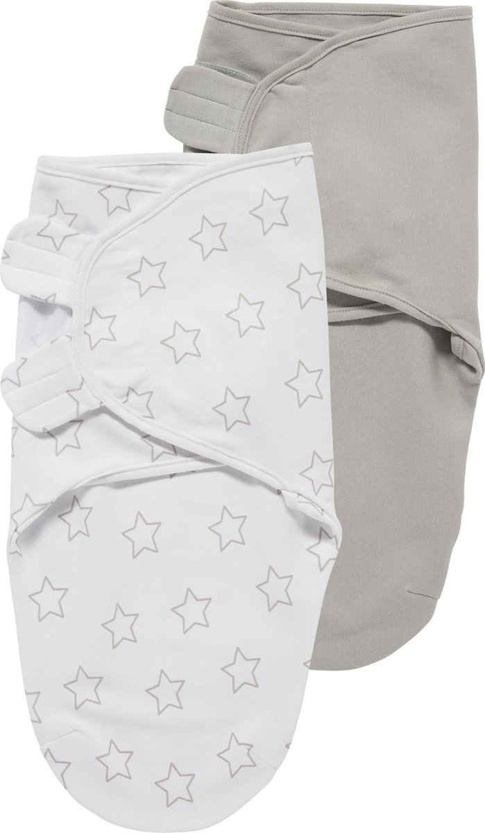 Meyco Swaddle Inbakerdoek 2-pack Stars - 4-6 maanden