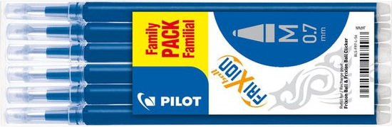 Rollerpenvulling pilot frixion bls-fr7 m blauw | 12 stuks