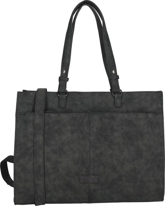 Enrico Benetti Kensi Shopper 15 inch laptopvak – 66728 – Zwart