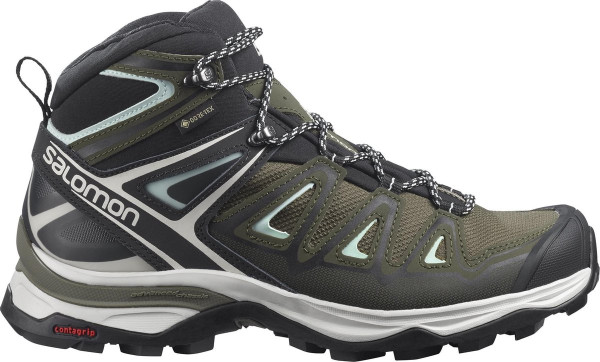 Salomon X Ultra 3 - maat 40 2/3 - Mid GTX W Wandelschoenen Dames - Olive Night/Zwart