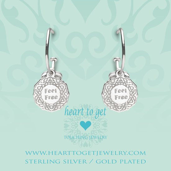 Heart to Get 925 Sterling Zilveren Bohemian Coin Feel Oorbellen