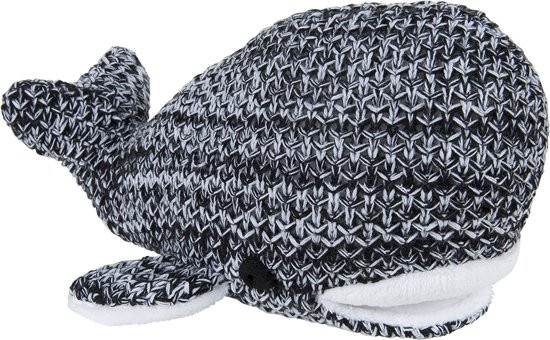 Baby's Only knuffel Walvis River zwart-wit