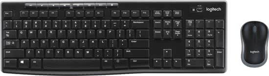 Logitech MK270 - Draadloos Toetsenbord en Muis - Azerty