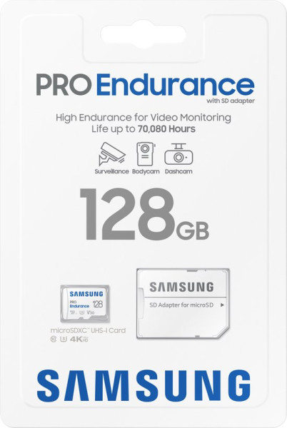 Samsung Pro Endurance - Micro SD kaart - Inclusief SD Adapter - 128 GB