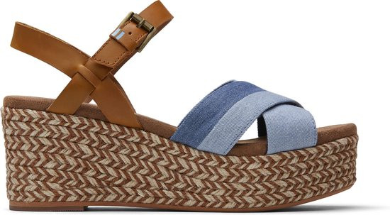 Toms Willow Dames Wedge - Navy - Maat 36