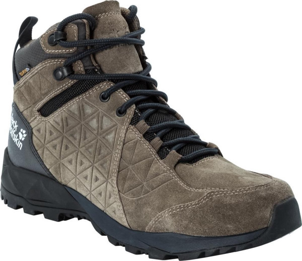 Jack Wolfskin - maat 45- Cascade Hike Lt Texapore Mid Wandelschoenen Heren - Kaki