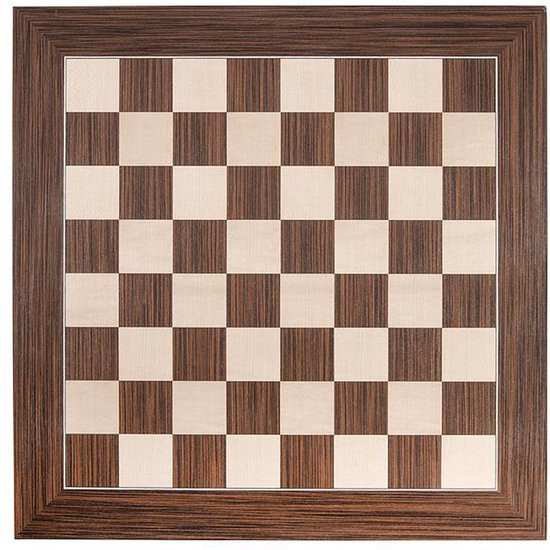 Schaakbord walnoot/esdoorn ingelegd 40x40 cm