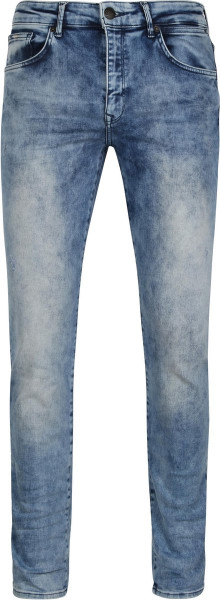 Petrol Industries - Maat W34 x L32 - Heren Seaham VTG Slim Fit Jeans jeans - Blauw
