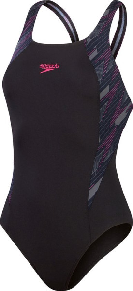 Speedo Maat 38 HyperBoom Splice Muscleback Zwart/Roze Sportbadpak