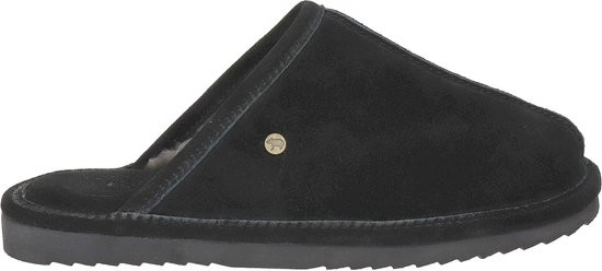 Warmbat - maat 41- Barron Suede Heren Pantoffels - Black