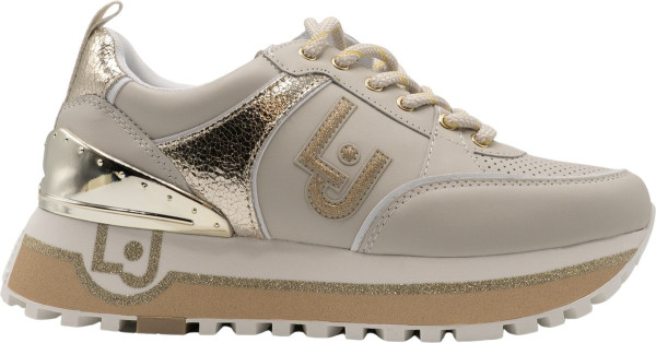 Controle voordelig Onderzoek het Liu Jo - Maat 35 - Maxi Wonder Dames Sneaker Beige/Goud | DGM Outlet