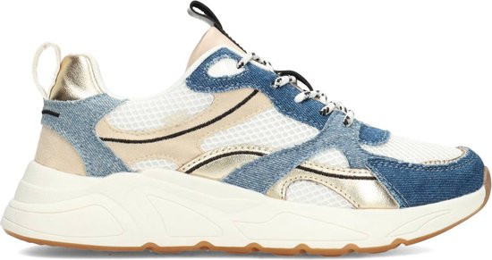 POSH by Poelman - maat 39- KAE Dames Sneakers - Denim Met Combinatie