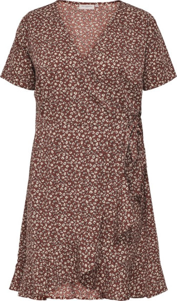 ONLY - Maat 44 - CARMAKOMA CARLIVIA S/S WRAP KNEE DRESS WVN NOOS Dames Jurk