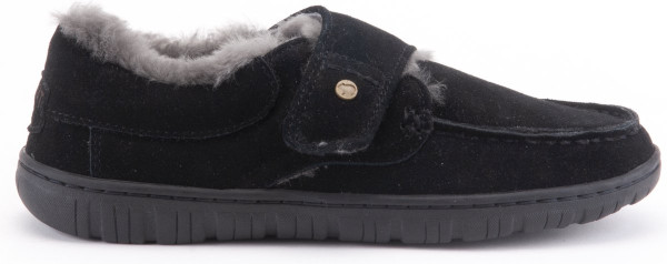 Warmbat - Maat 42 - Melton heren pantoffel - Zwart