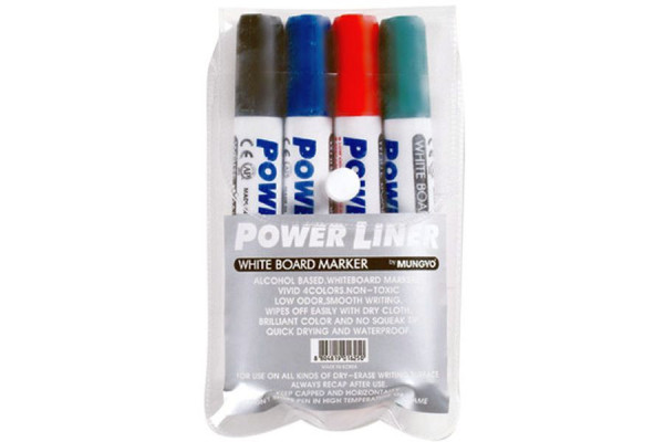 Mungyo White Board Marker Pack - 4 Markers