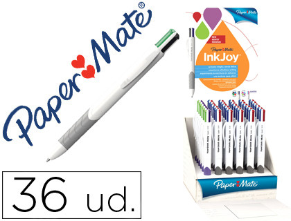 Paper mate inkjoy pen vier kleuren display van 36 eenheden