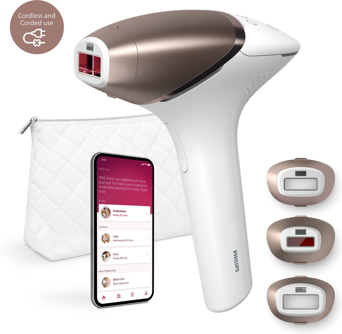 Philips Lumea IPL 9000 Series - IPL-ontharingsapparaat met SenseIQ - BRI955/01