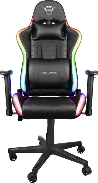Trust GXT 716 Rizza - Gaming stoel met RGB verlichting - Zwart