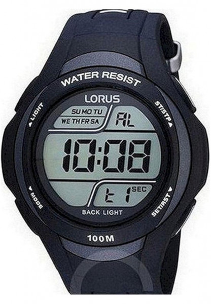 Lorus R2305EX9 - Horloge - 44 mm - Kunststof - Zwart