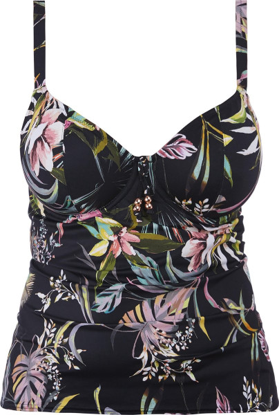 Freya maat 75E - TAHITI NIGHTS UW Plunge Tankini Top - BLACK - Vrouwen