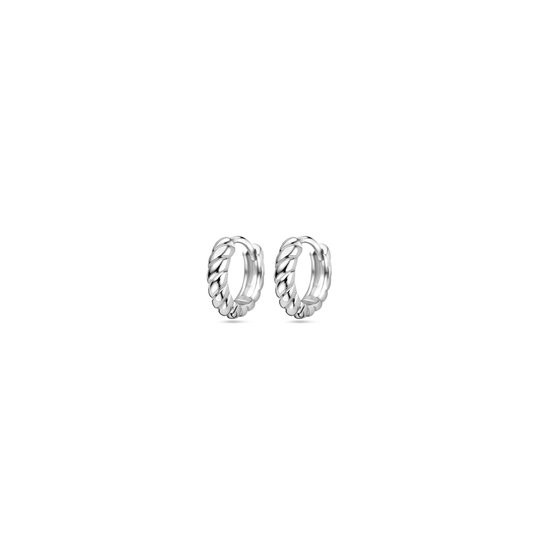 Glams klapoorringen - 11 mm - Zilver