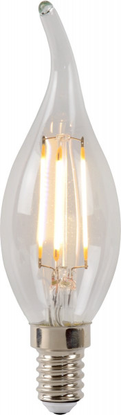Lucide LED BULB - Filament lamp - 3,5 cm - LED Dimb. - E14 - 1x4W 2700K - Transparant