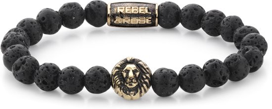 Rebel & Rose Armband - Natuursteen - 19 cm