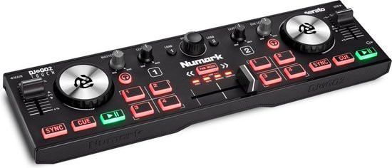 Numark DJ2GO2 Touch Compacte 2 Deck USB DJ Controller voor Serato DJ met Mixer, Crossfader, Audio In