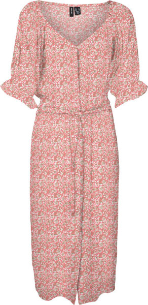VERO MODA - Maat S - VMRANI 2/4 CALF SHIRT DRESS WVN LCS Dames Jurk