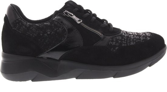 Waldlaufer K-funky - maat 39 - Dames Veterschoenen Schwarz 668001-402 Zwart