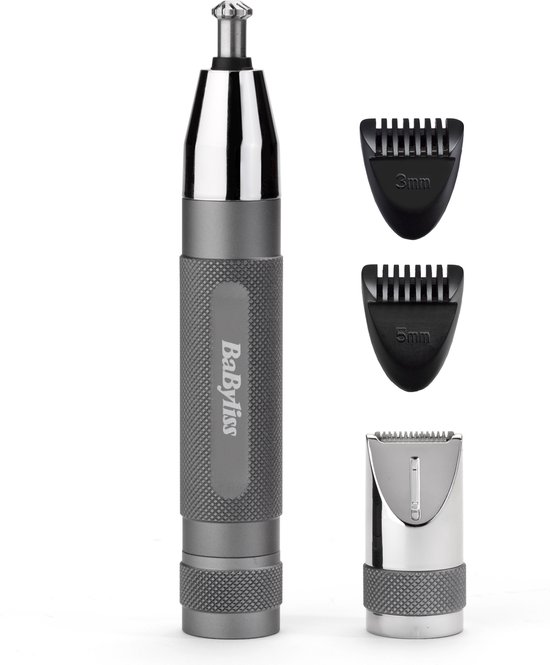 Babyliss Super-X Metal Series Precisietrimmer E116E - Neustrimmer, wenkbrauwtrimmer - incl. 2 opzetk