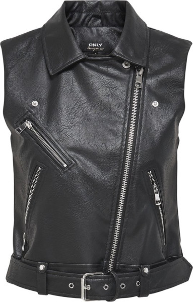 ONLY - Maat S - ONLVERA FAUX LEATHER WAISTCOAT OTW NOOS Dames Biker