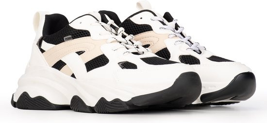 POSH by Poelman - maat 42- GIGI Dames Sneakers - Wit met combinatie
