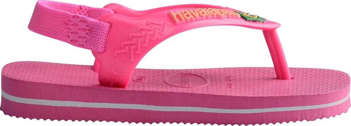 Havaianas Baby Brasil Logo II Meisjes Slippers - Pink Flux Maat 21 | DGM Outlet