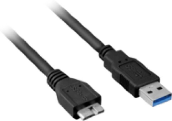 Sharkoon USB 3.0 A Male naar USB 3.0 Micro Male - 1 m