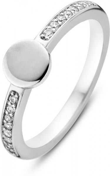 TI SENTO - Milano Ring 12116ZI - gerhodineerd zilver - 17.25mm