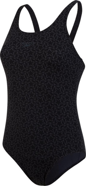 Speedo - Maat 40 - End Boomstar Allover Muscleback Sportbadpak Dames - Black/Grey