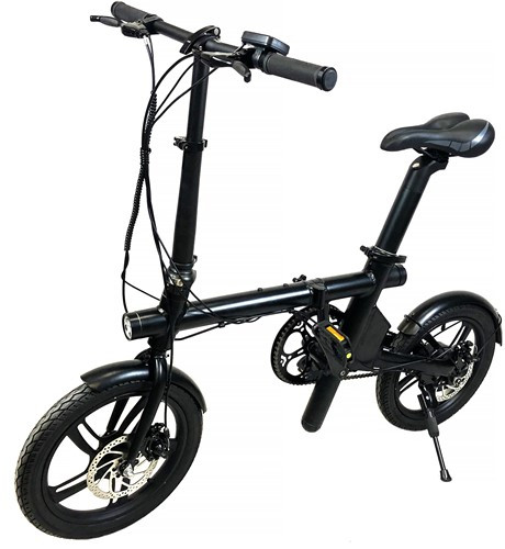 UrbMob Fld16 Elektrische Vouwfiets Zwart Aluminium 40,6 cm (16") 23 kg Lithium-Ion (Li-Ion)